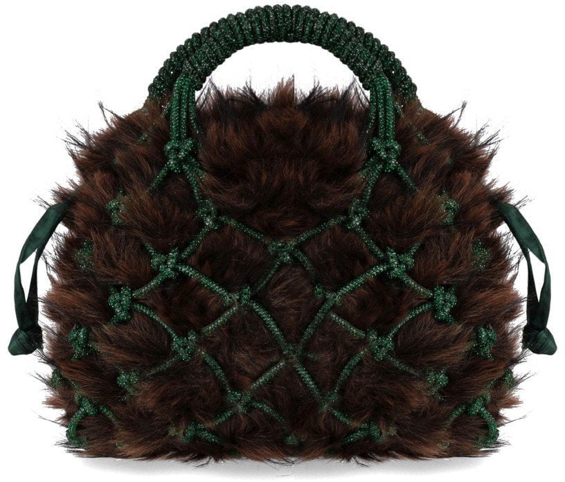 Kurt Geiger London KURT GEIGER MACRAME CRYSTAL HANDBAG Groen