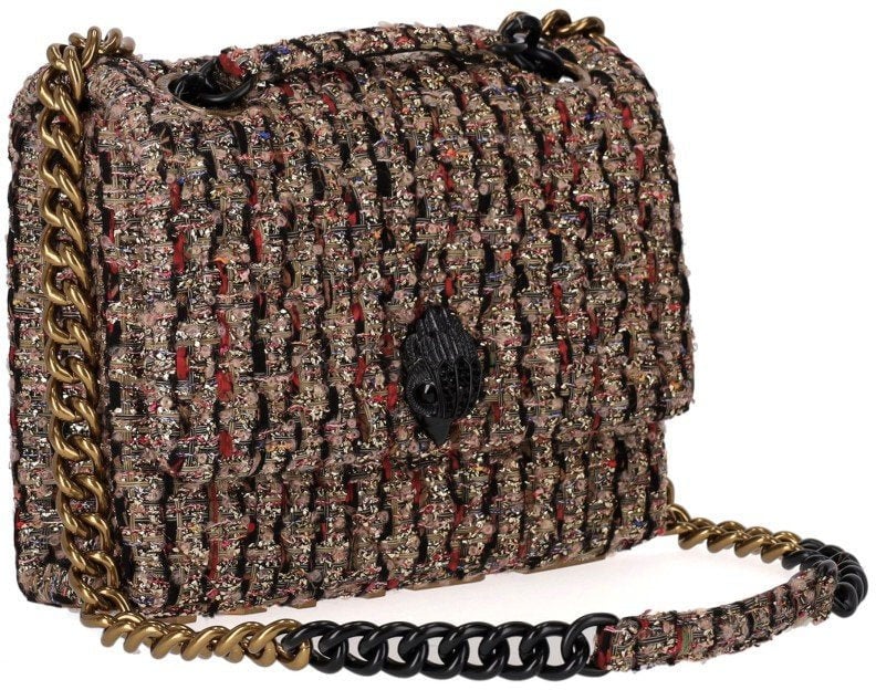 Kurt Geiger London KURT GEIGER LARGE KENSINGTON MULTICOLORED SHOULDER BAG Goud