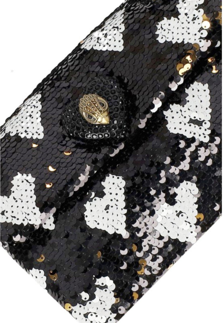 Kurt Geiger London KURT GEIGER KENSINGTON SEQUIN LOVE SHOULDER BAG Zwart