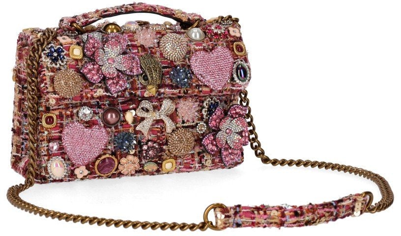 Kurt Geiger London KURT GEIGER KENSINGTON SHOULDER BAG Roze