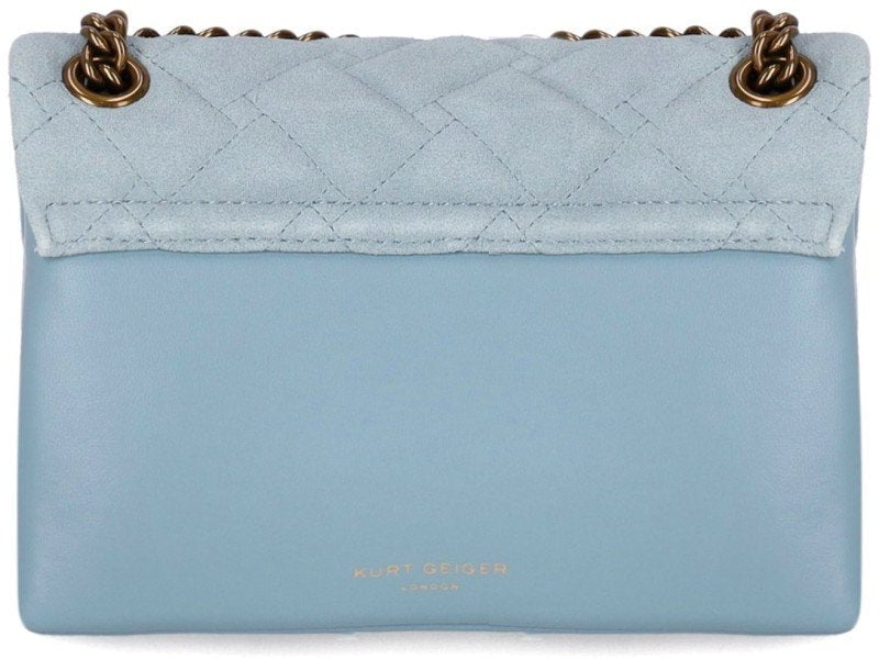 Kurt Geiger London KURT GEIGER KENSINGTON LIGHT BLUE CROSSBODY BAG Lichtblauw