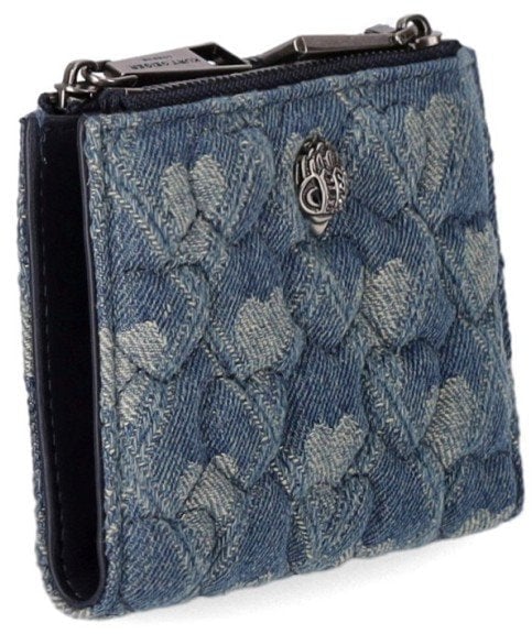 Kurt Geiger London KURT GEIGER KENSINGTON DENIM SMALL BLAUW WALLET Blauw