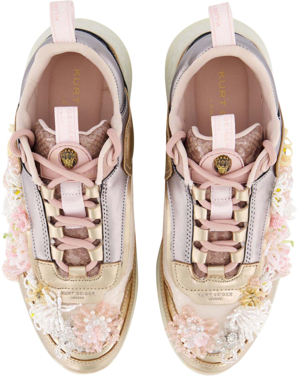 Kurt Geiger London Dames Kensington Sneaker Metallic Metallic