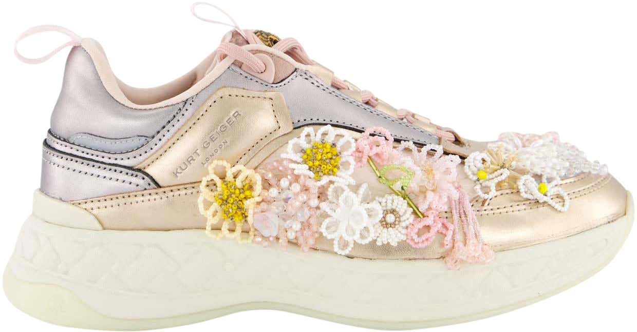 Kurt Geiger London Dames Kensington Sneaker Metallic Metallic