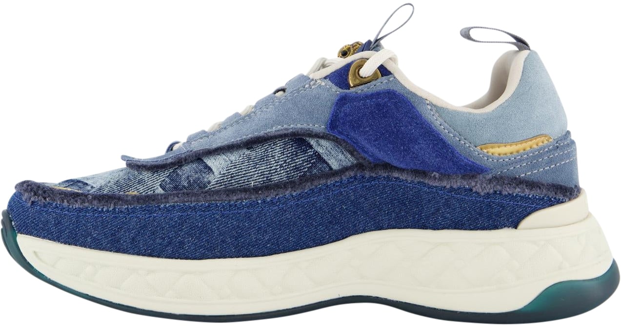 Kurt Geiger London Dames Kensington Sneaker Blauw Blauw