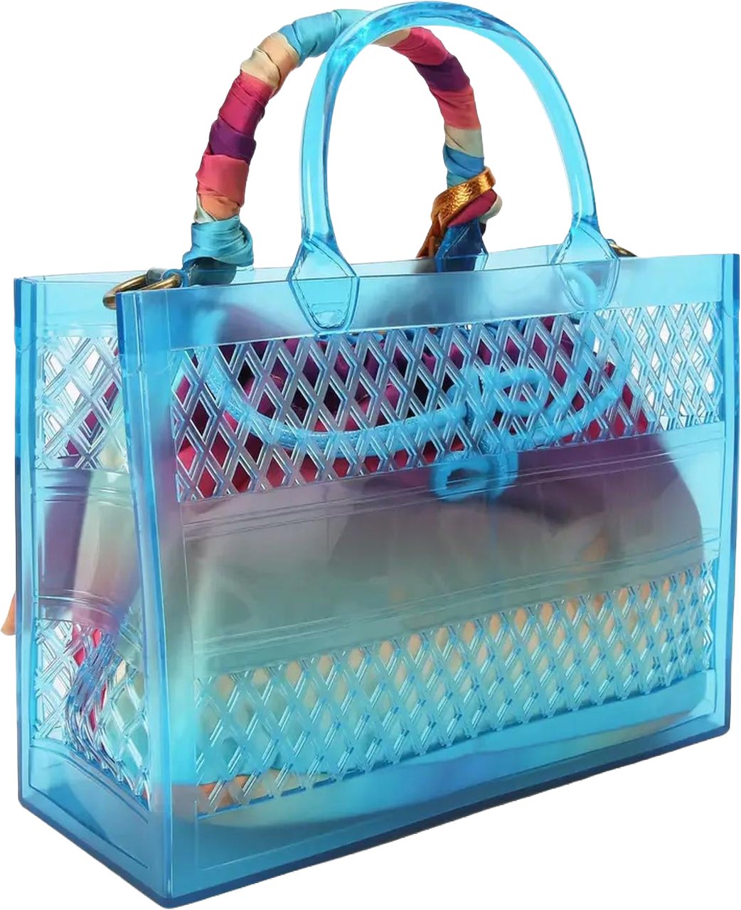 Kurt Geiger London Dames Smal Jelly Tote Bag Blauw