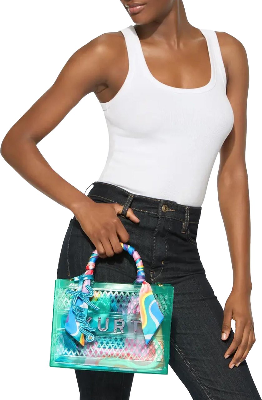 Kurt Geiger London Dames Smal Jelly Tote Bag Groen