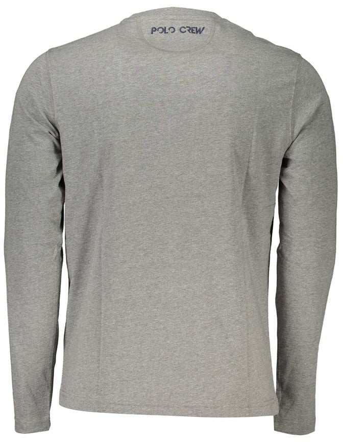 La Martina Grigio Cotton Men T-Shirt Grijs