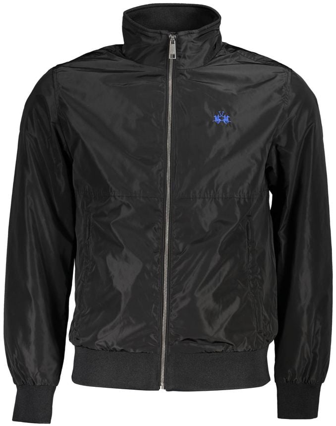 La Martina La Martina Nero Polyester Men Jacket Zwart