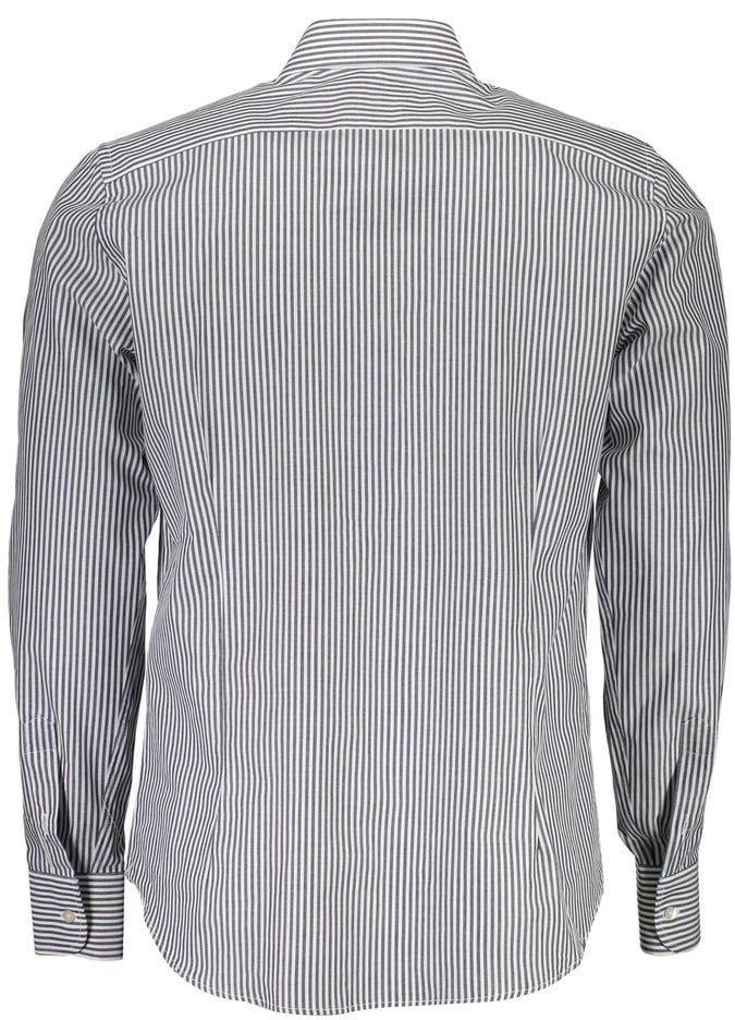 La Martina La Martina Blu Cotton Men Shirt Blauw
