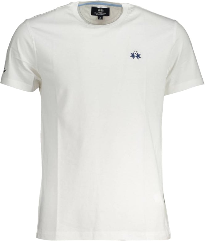 La Martina Bianco Cotton Men T-Shirt Wit