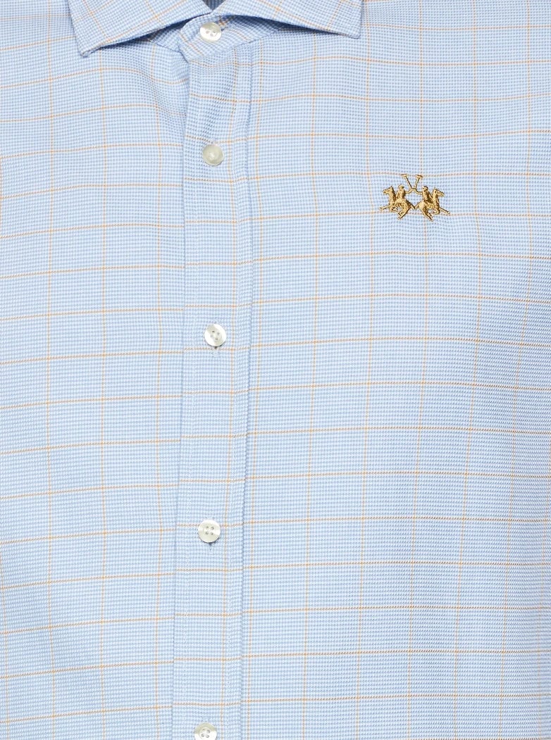 La Martina La Martina Shirts Light Blue Man Dierenprint