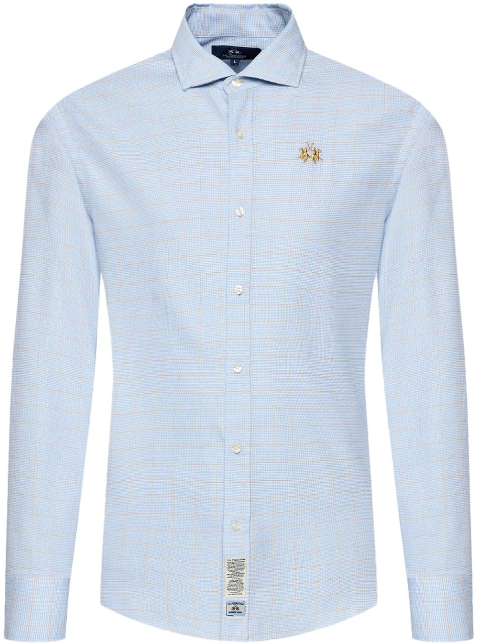 La Martina La Martina Shirts Light Blue Man Dierenprint