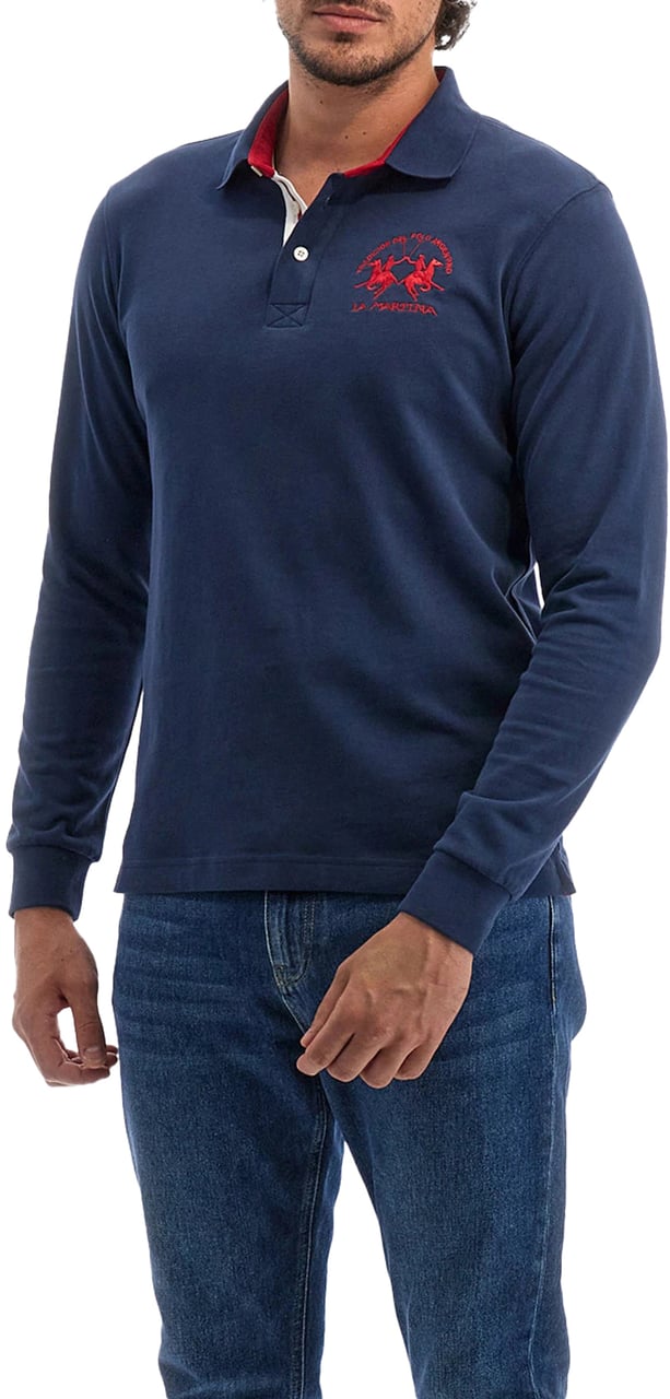 La Martina La Martina Polo Blue Man Blauw
