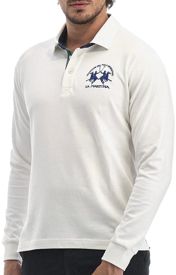 La Martina La Martina Polo White Man Dierenprint