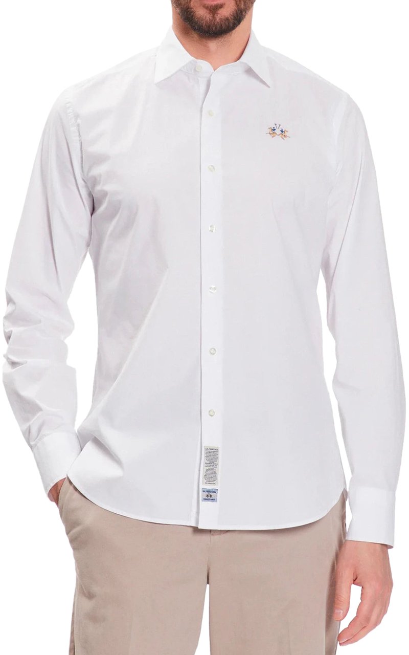 La Martina La Martina Shirts White Man Dierenprint