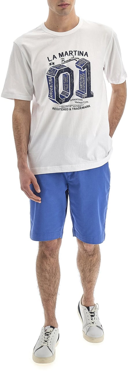 La Martina La Martina T-shirt & Top White Man Dierenprint