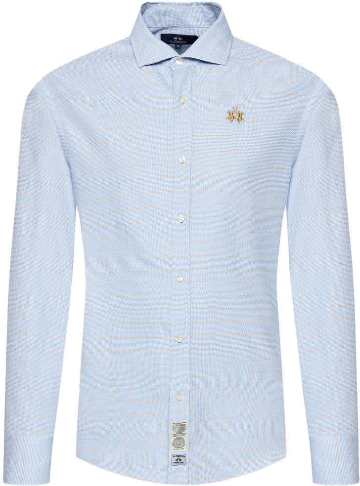 La Martina la martina - Shirts - wmc015-pp655-azzurro Dierenprint