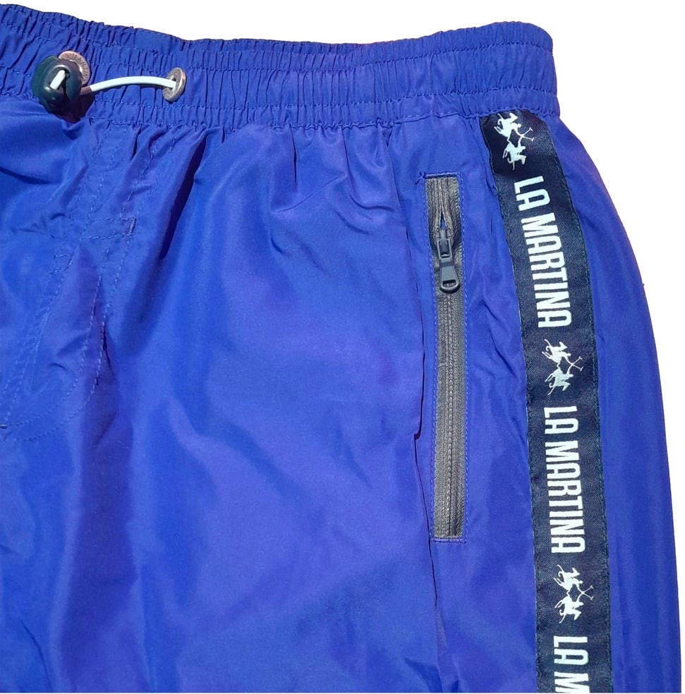 La Martina la martina - Swimwear - vmm002-pa023-blue Blauw