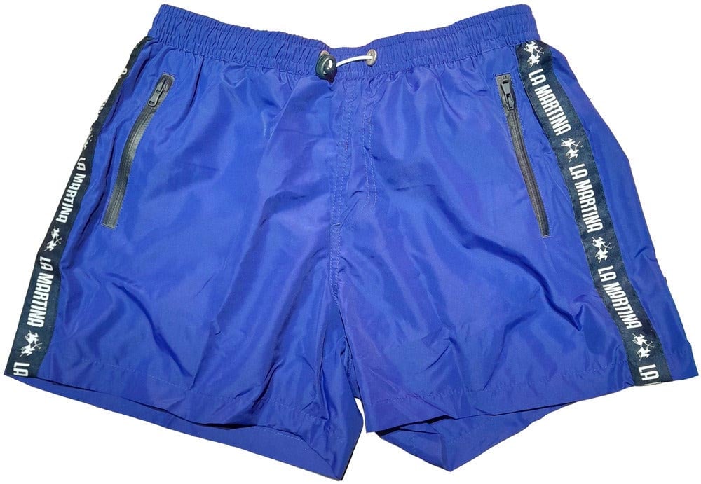 La Martina la martina - Swimwear - vmm002-pa023-blue Blauw