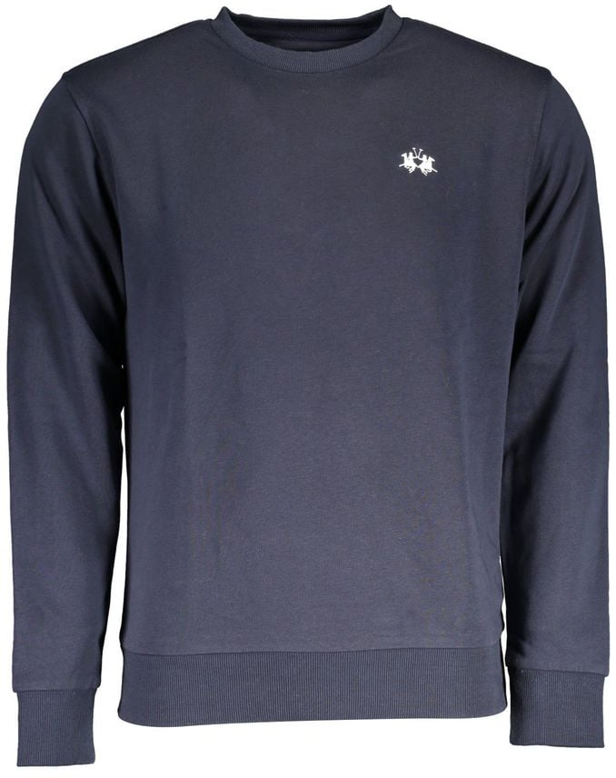 La Martina La Martina Black Cotton Men's Sweatshirt Zwart