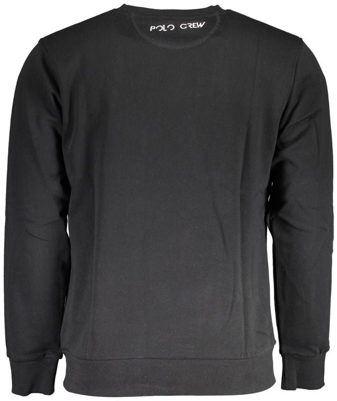La Martina La Martina Black Cotton Men Sweater Zwart