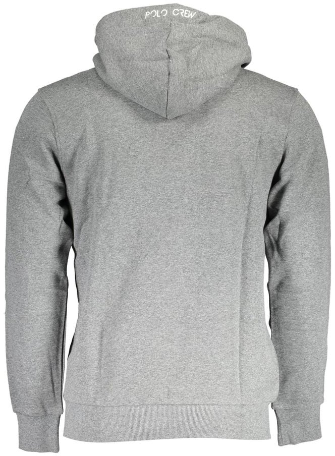 La Martina Grigio Cotton Men Sweatshirt Grijs