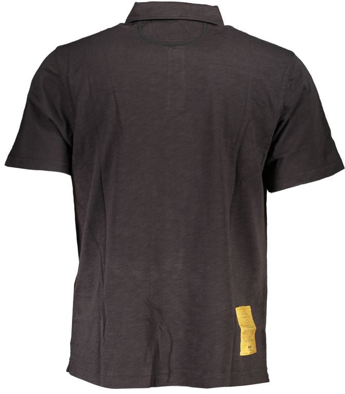 La Martina Black Cotton Men's Polo Shirt Zwart