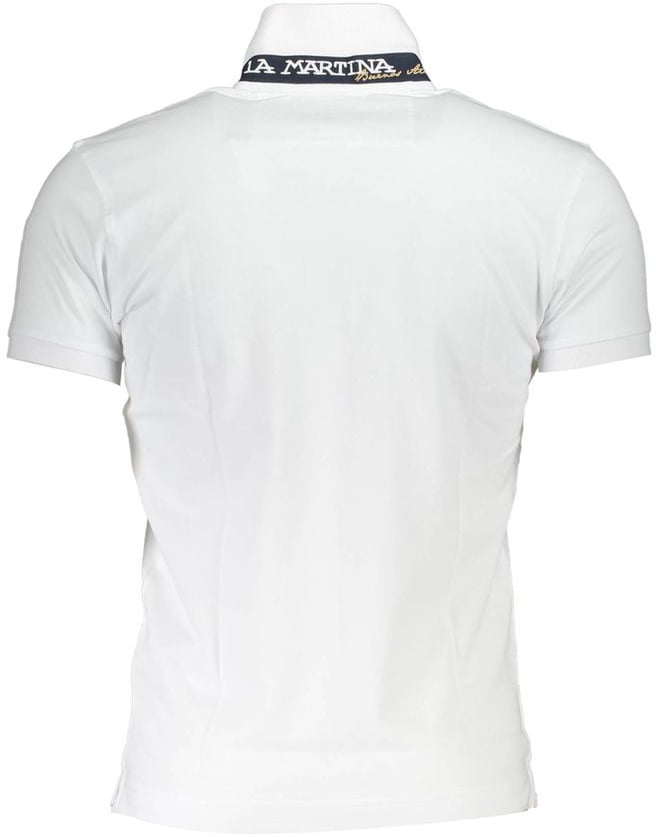 La Martina Sophisticated Slim Fit Polo with Contrast Details Wit