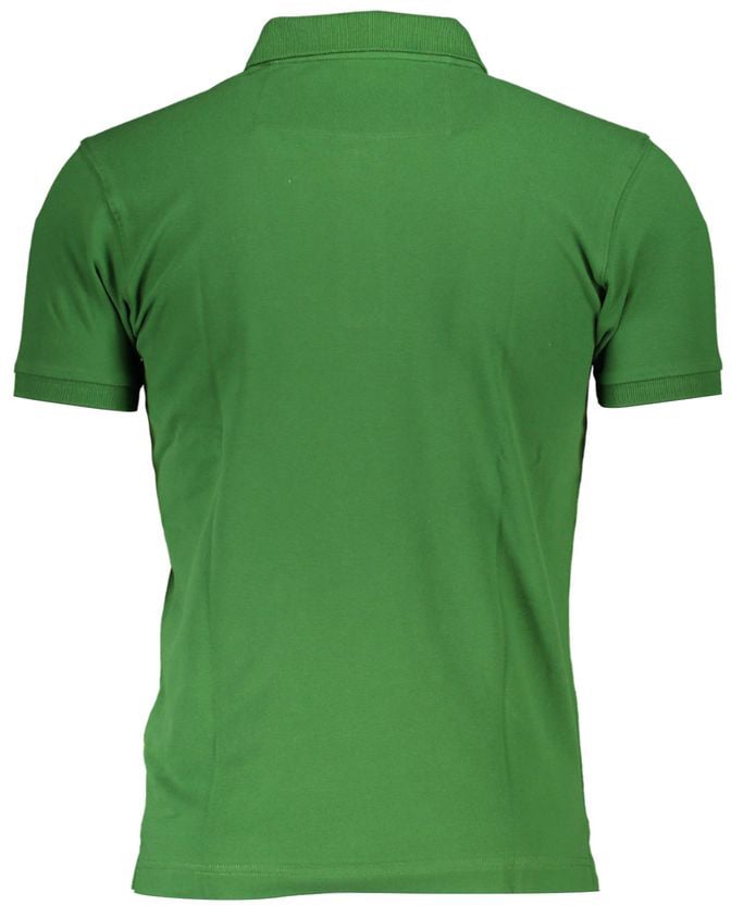 La Martina Verde Cotton Men Polo Groen