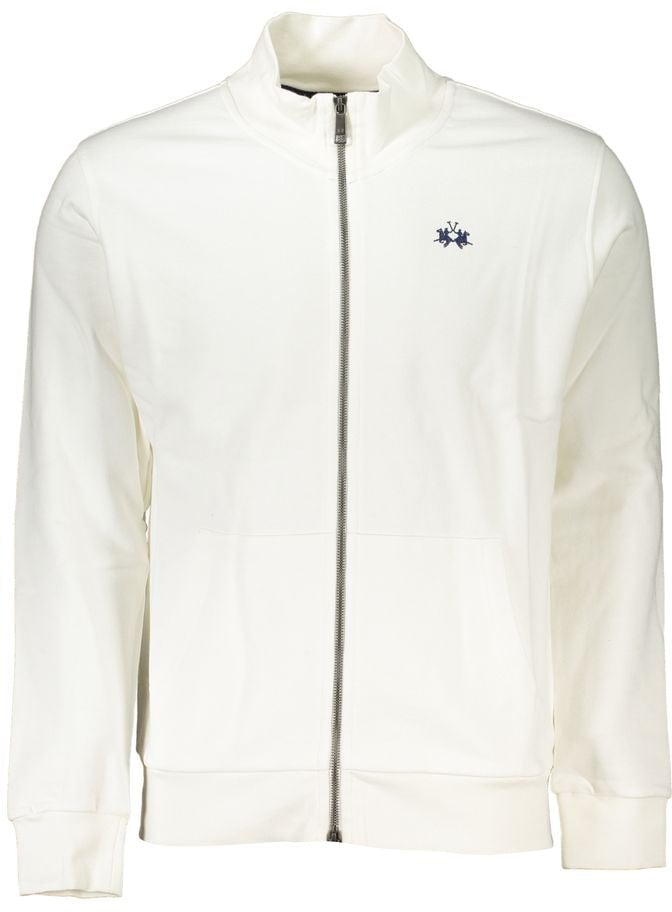 La Martina La Martina Bianco Cotton Men Sweatshirt Wit