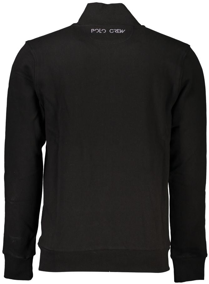 La Martina La Martina Black Cotton Men Sweatshirt Zwart