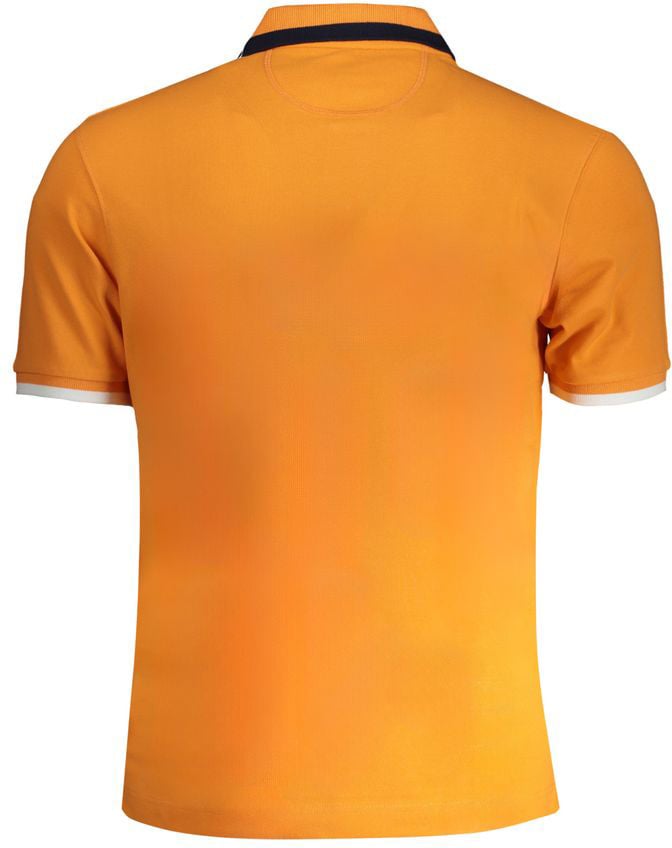 La Martina Arancione Cotton Men Polo Oranje