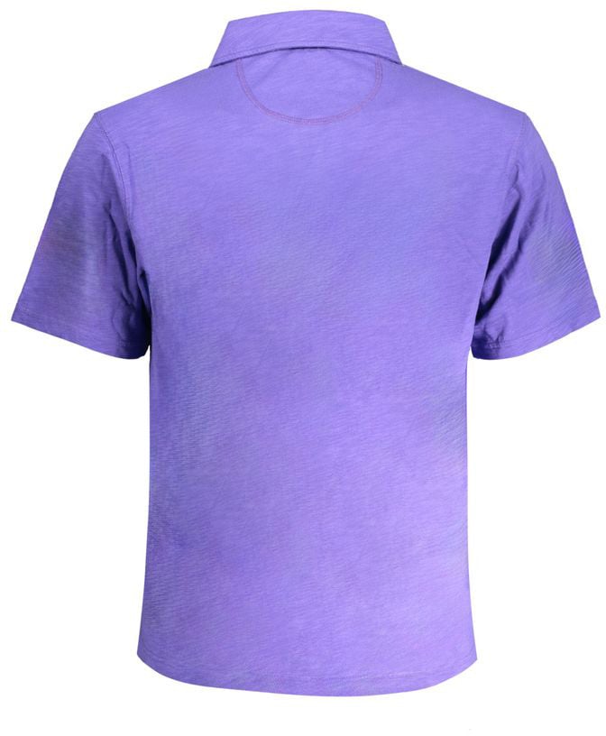 La Martina Arancione Cotton Mens Polo Paars
