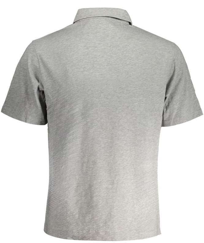 La Martina Grigio Cotton Men Polo Shirt Grijs