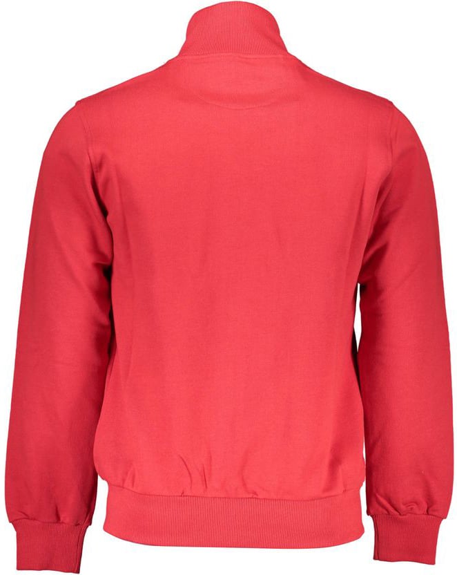 La Martina La Martina Rosso Cotton Men Sweatshirt Rood
