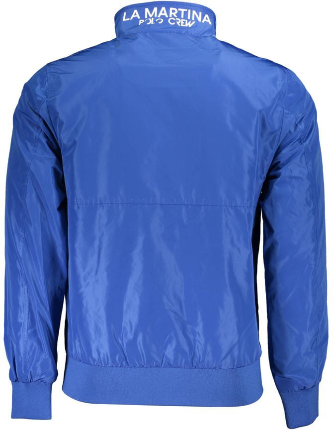 La Martina Blu Polyester Men's Jacket Blauw