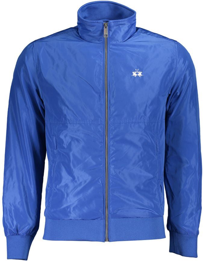 La Martina Blu Polyester Men's Jacket Blauw