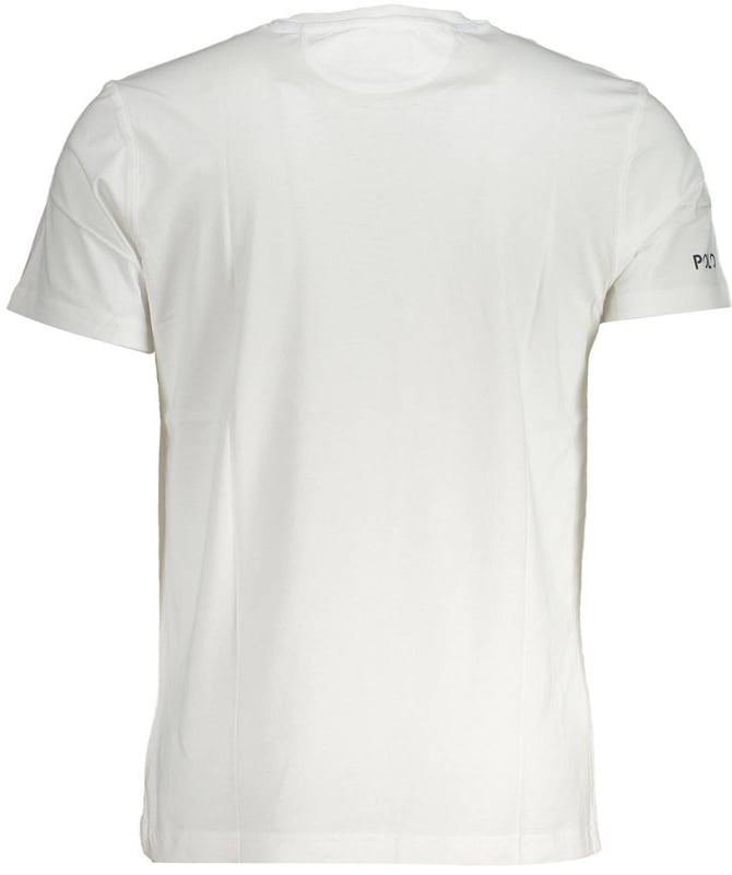 La Martina Bianco Cotton Men T-Shirt Wit