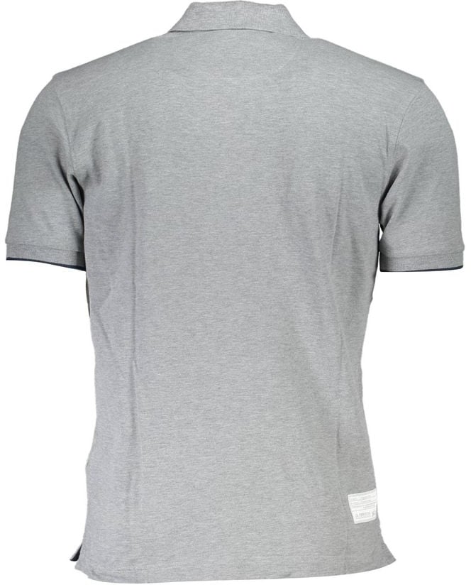 La Martina Grigio Cotton Men Polo Grijs