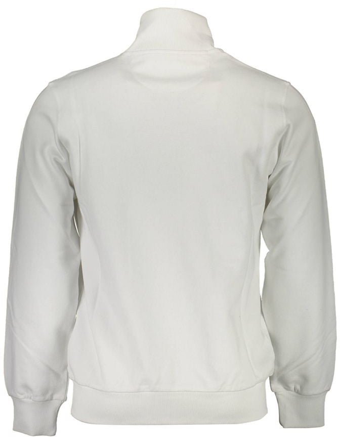 La Martina White Cotton Men Sweatshirt Wit