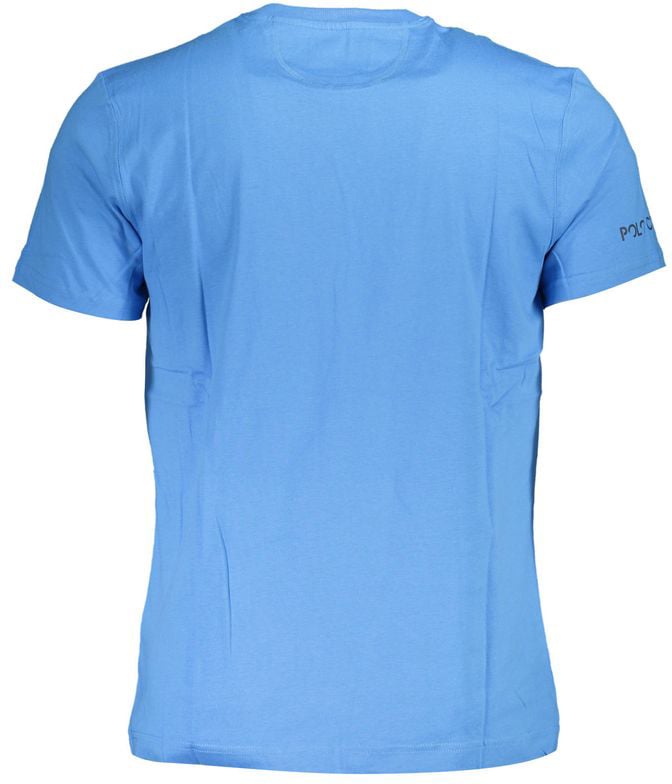La Martina Blu Cotton Men T-Shirt Blauw