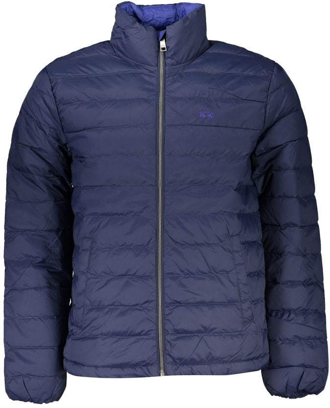 La Martina Blu Poliammide Men's Jacket Blauw