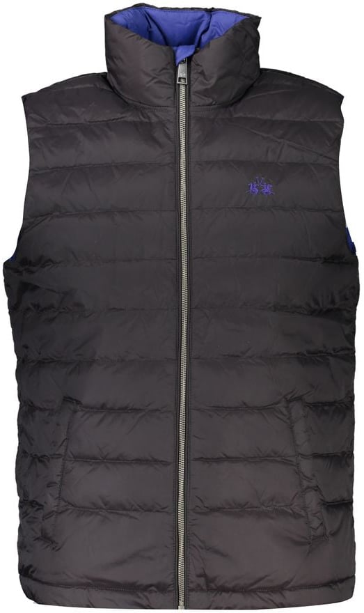 La Martina La Martina Black Polyamide Men's Jacket Zwart