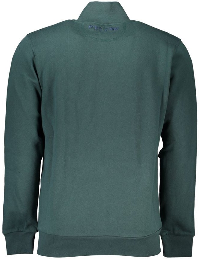 La Martina Verde Cotton Men Sweatshirt Groen