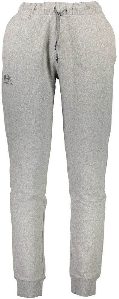 La Martina La Martina Grigio Cotton Men's Sport Trouser Grijs