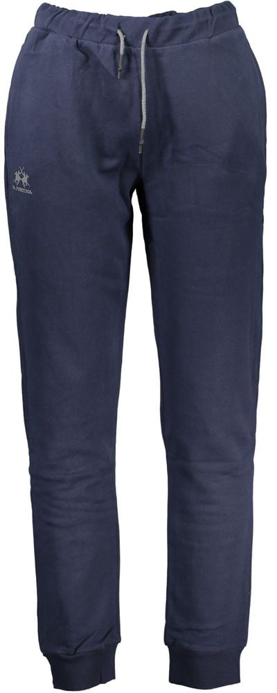 La Martina La Martina Blue Cotton Men's Sweatpant Blauw