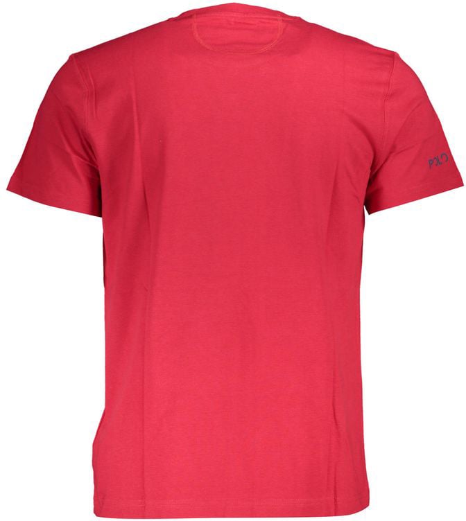 La Martina Rosso Cotton Men's T-Shirt Rood