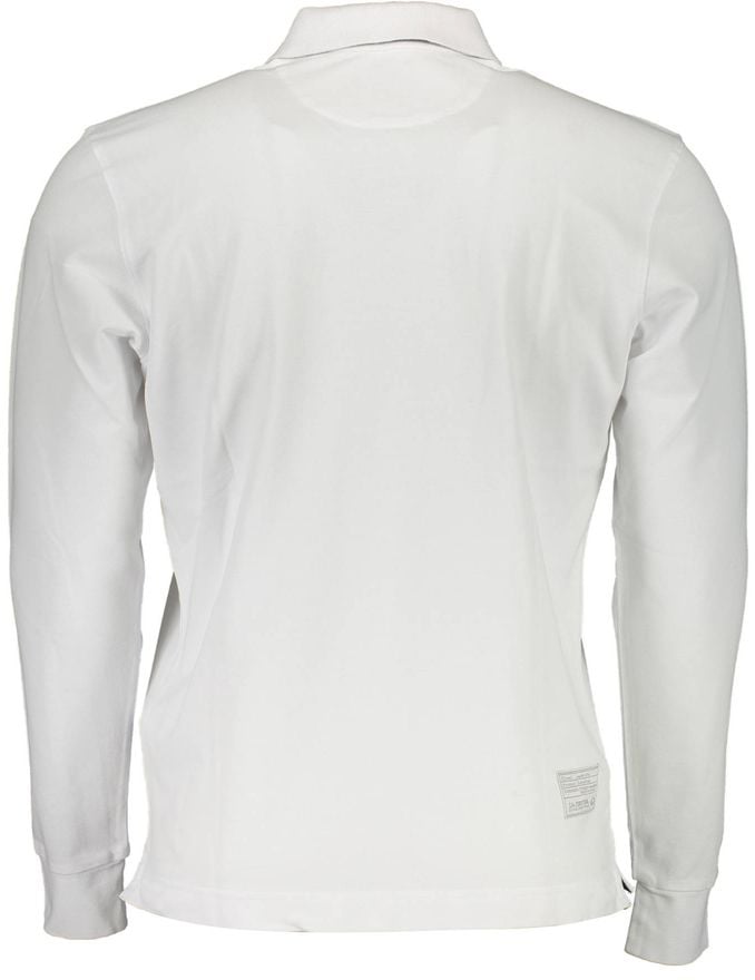 La Martina Elegant Long-Sleeved Polo with Contrast Detailing Wit