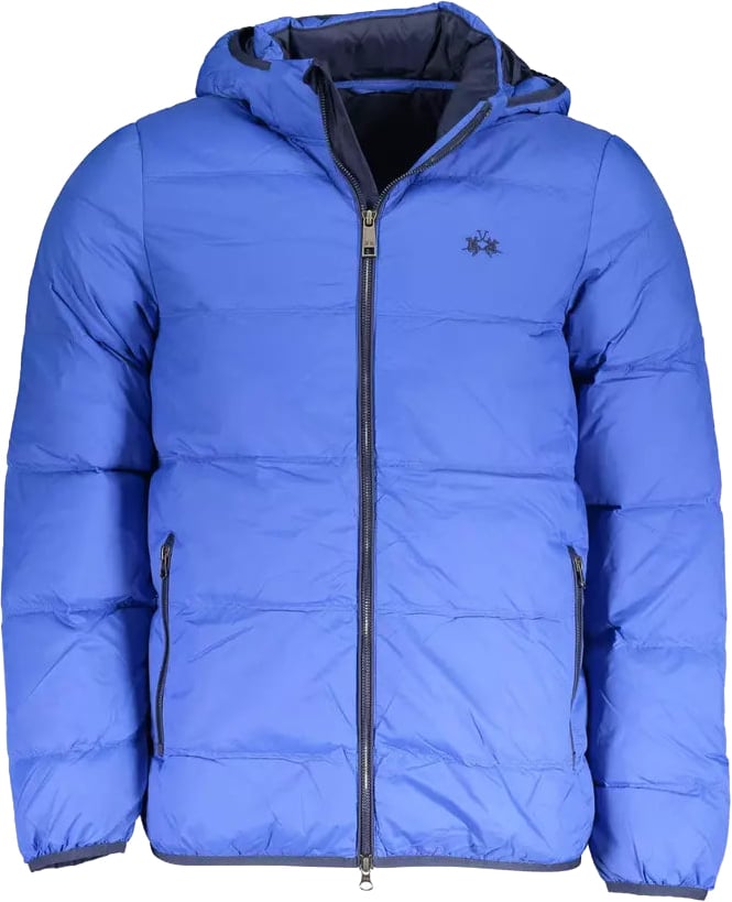 La Martina La Martina Blue Polyamide Jacket Blauw